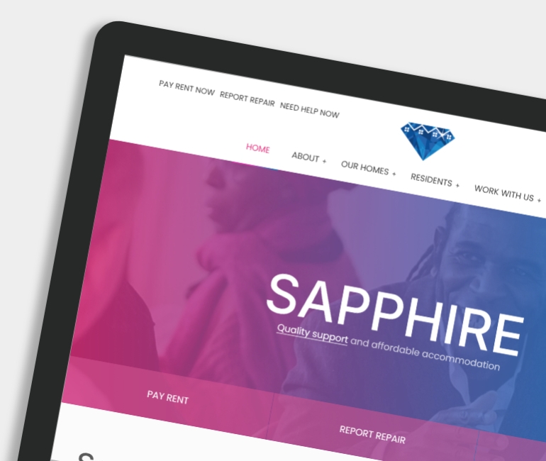 Sapphire Independent Housing homepage